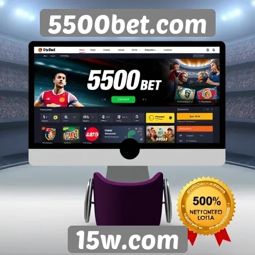 Acessibilidade e design do site 5500bet.com são elogiados