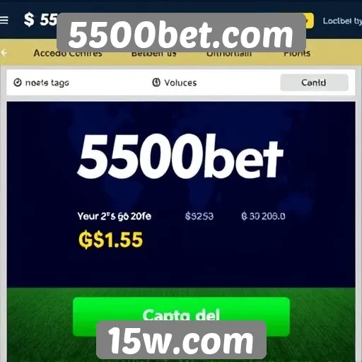 Ofertas e bônus disponíveis em 5500bet.com