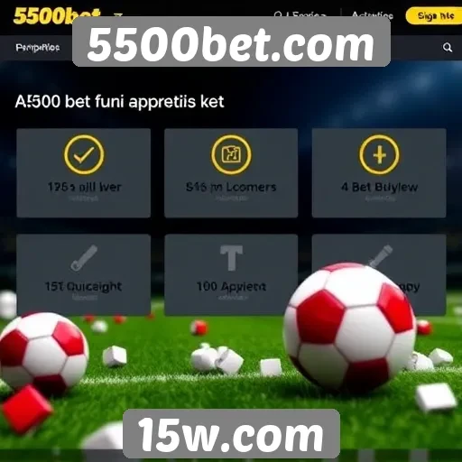 Análise da interface do site 5500bet.com